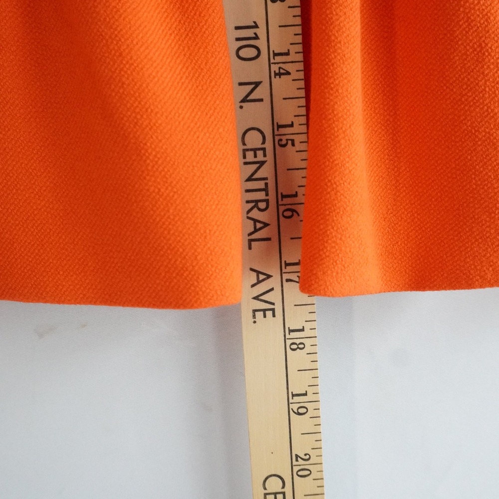 Essentiel Antwerp Orange Ruffle Wrap Skirt High Waisted Size L NWT Preppy Summer - Picture 6 of 13